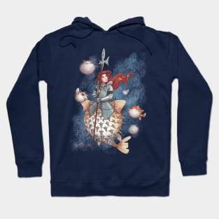 Pufferfish, Medieval Knight, Hopeful Mermaid Hoodie